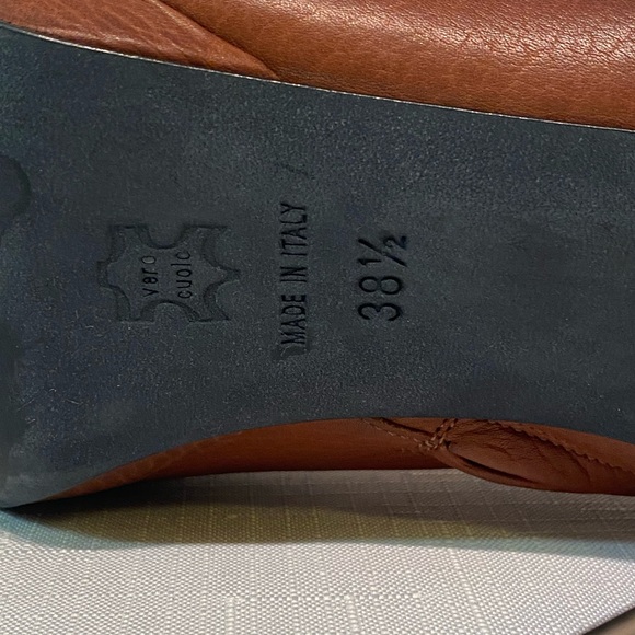 Lanvin Paris Ankle Calfskin Booties Sz US 8.5B Silver Stiletto Heel Brown - Picture 4 of 16